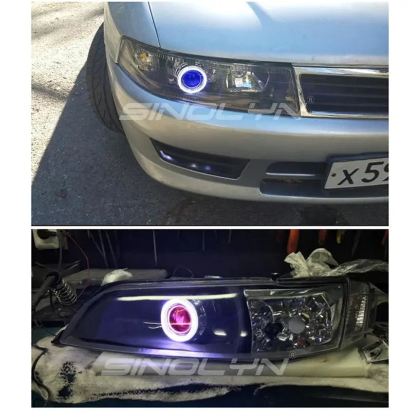 SINOLYN Car/мотоцикл свет 2 5 ''HID Биксенон объектив проектора фар Ангел Дьявол демон