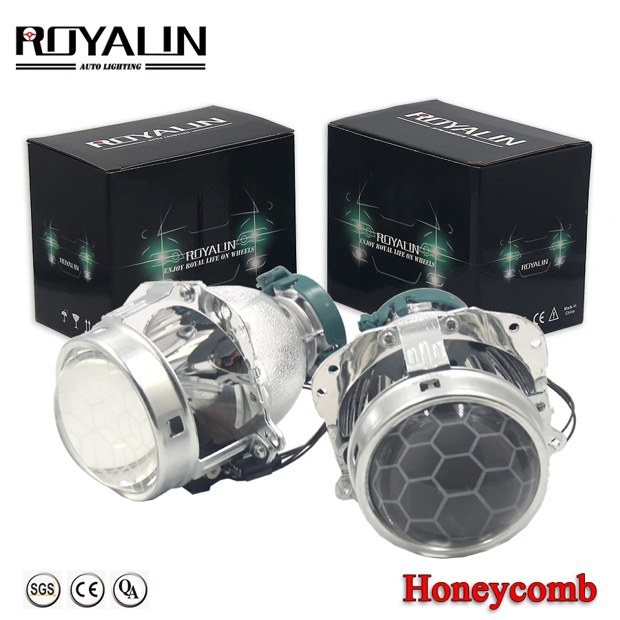 Ceny ROYALIN reflektor projektora soczewki biksenonowe EVOX 2.0 D2S żarówki BMW E39 E60 Ford Audi A6 C5 C6 W211 Passat B6 Skoda fabia