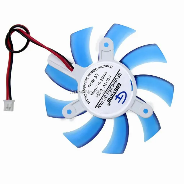 Best Quality 50 Pieces Gdstime Computer PC VGA Cooler Video Graphics Card Heatsink Cooler Cooling Fan 75mm 12V 2Pin