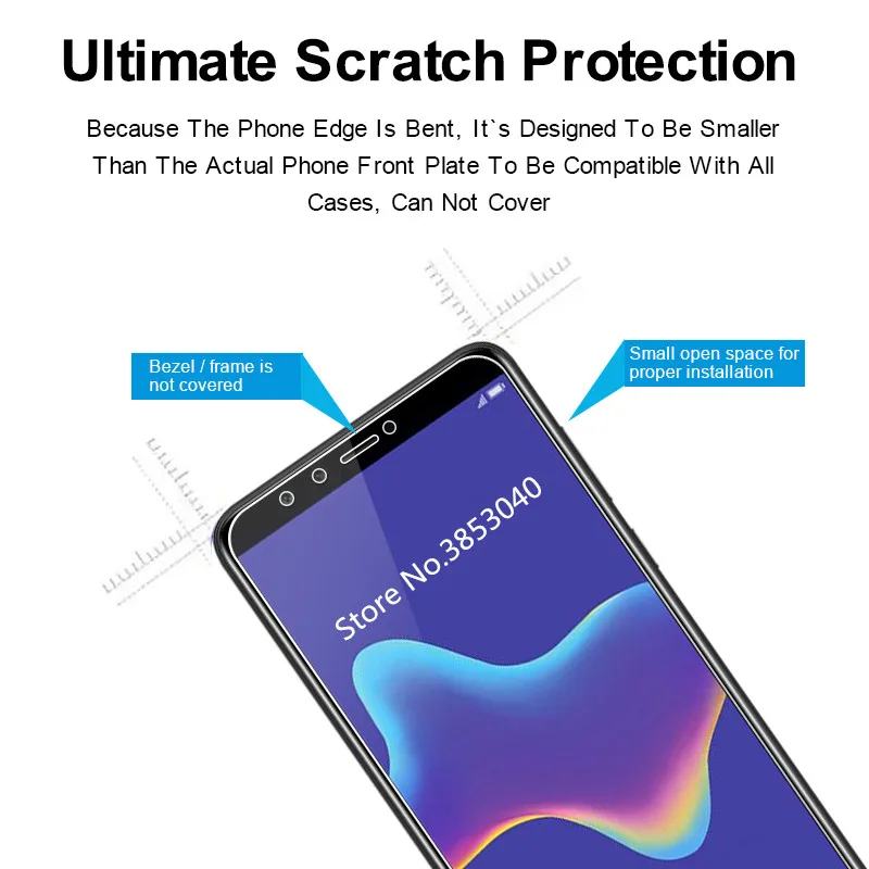 Защитная пленка для экрана из закаленного стекла Huawei Y9 2019 2 5 9h Y 9 2018 FLA LX1 LX2