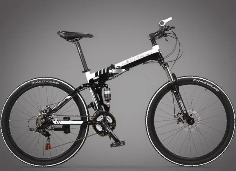 Sale tb250902-1/Folding bike/26 inch 24/27 speed/oil brake one round folding mountain bike/men and women models/Positioning flywheel 6