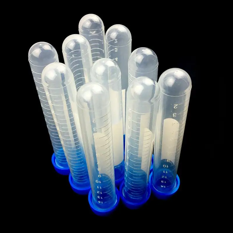 丸い底のプラスチック製遠沈管,15ml,20個,実験室用品,高温,青いスクリューキャップ|cap fuel|cap symbolscaps  canada - AliExpress