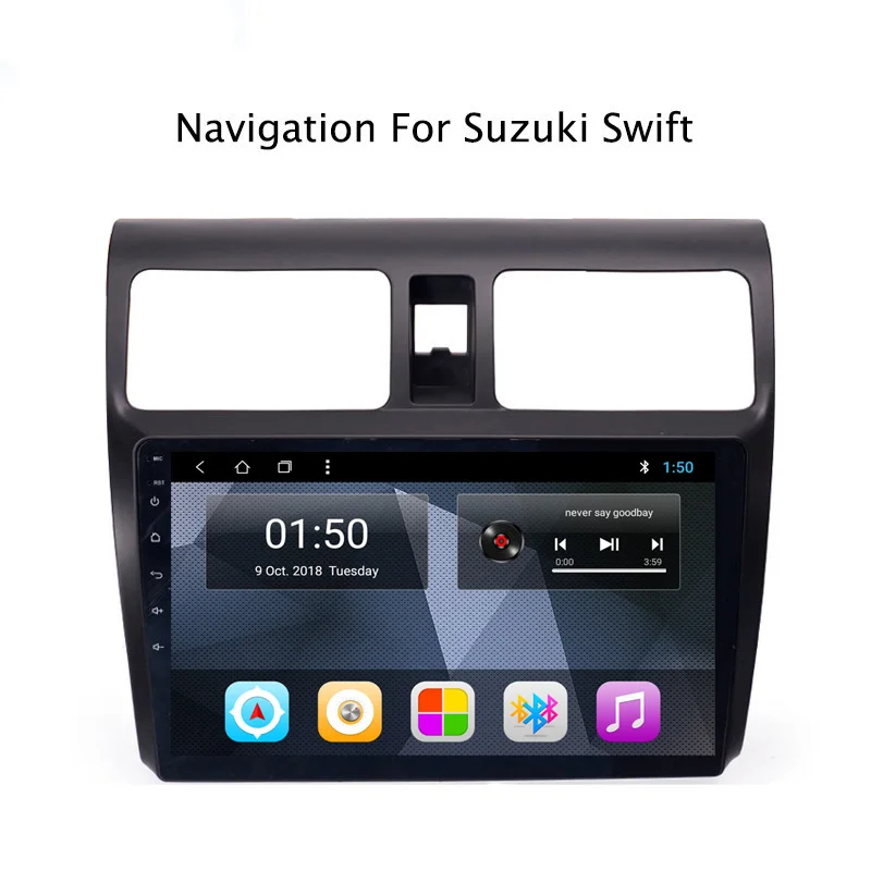 Discount NAVITOPIA 9inch 2G RAM 32G ROM Android 8.1 Car DVD Multimedia GPS Navigation for Suzuki Swift 2004 2005 2006 2007 2008 2009 2010 0