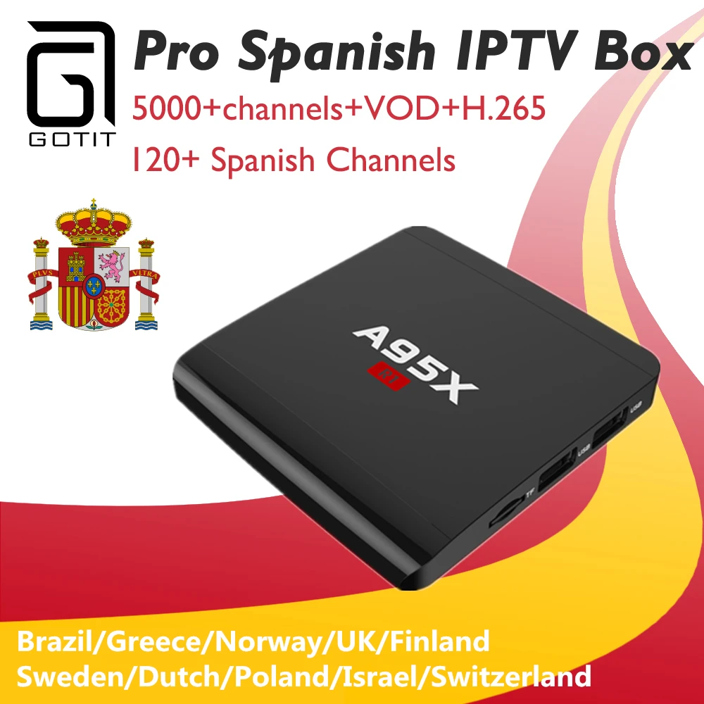 

GOTiT Sofobod Spain A95X-R1 Android tv box Europe Israel Norway Sweden qhdtv account Poland subtv pro iptv Smart TV Box