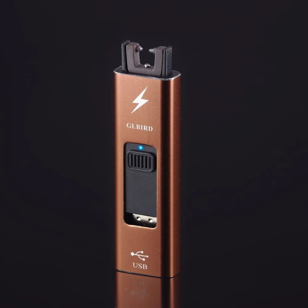 Дешевая тонкая перезаряжаемая Зажигалка Arc Plasma USB электрическая зажигалка