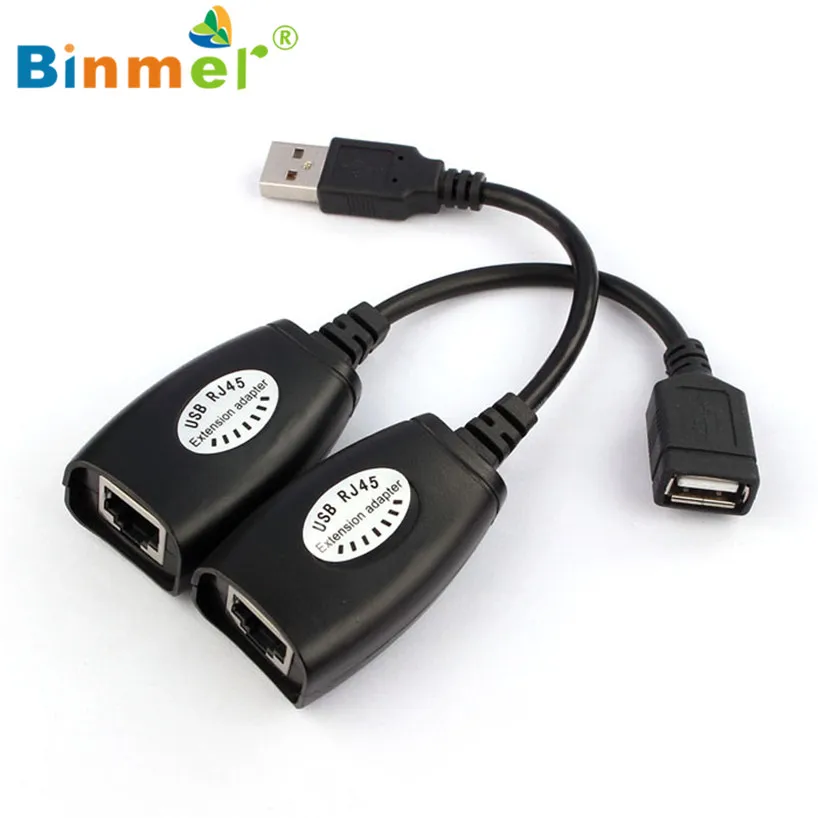 Binmer 2 017 USB удлинитель адаптер до 150 футов с помощью CAT5 RJ45 LAN кабель Sep 12