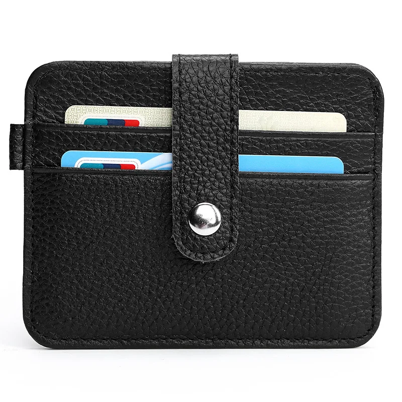 

Ultra-thin Leather Men's Business Card Holder Card Multi-function Certificate Folder Personality First Layer Leather Card Sets