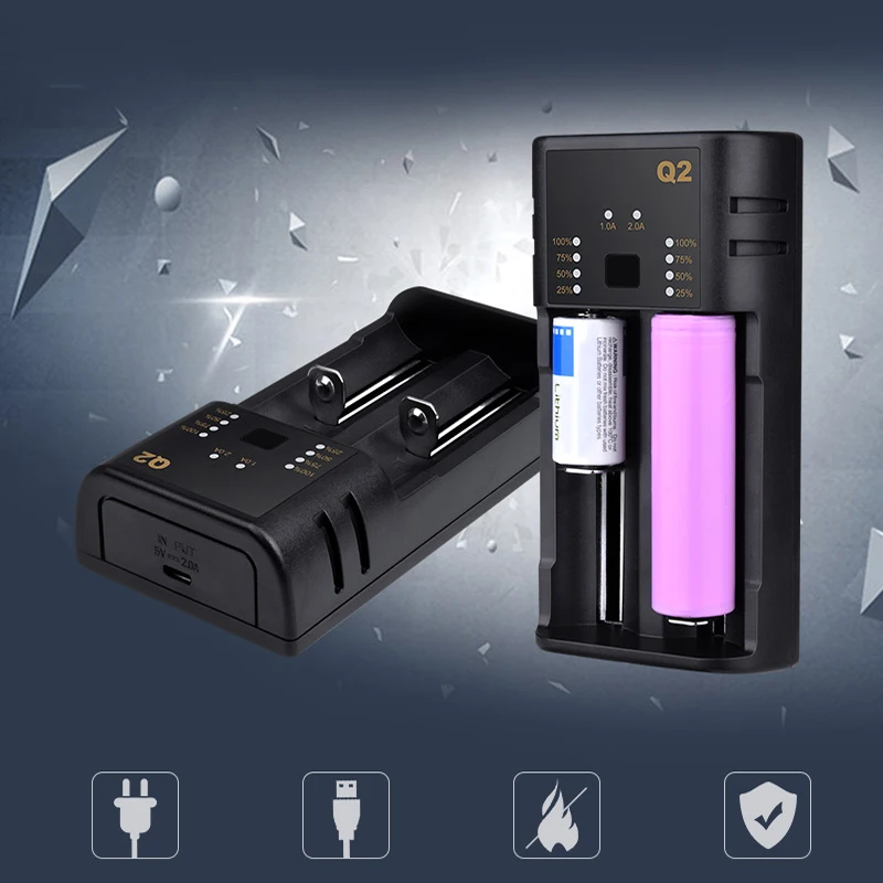 Thbelieve AA/AAA зарядное устройство 18650/26650 зарядные устройства 5V 2A USB LED Смарт батарея