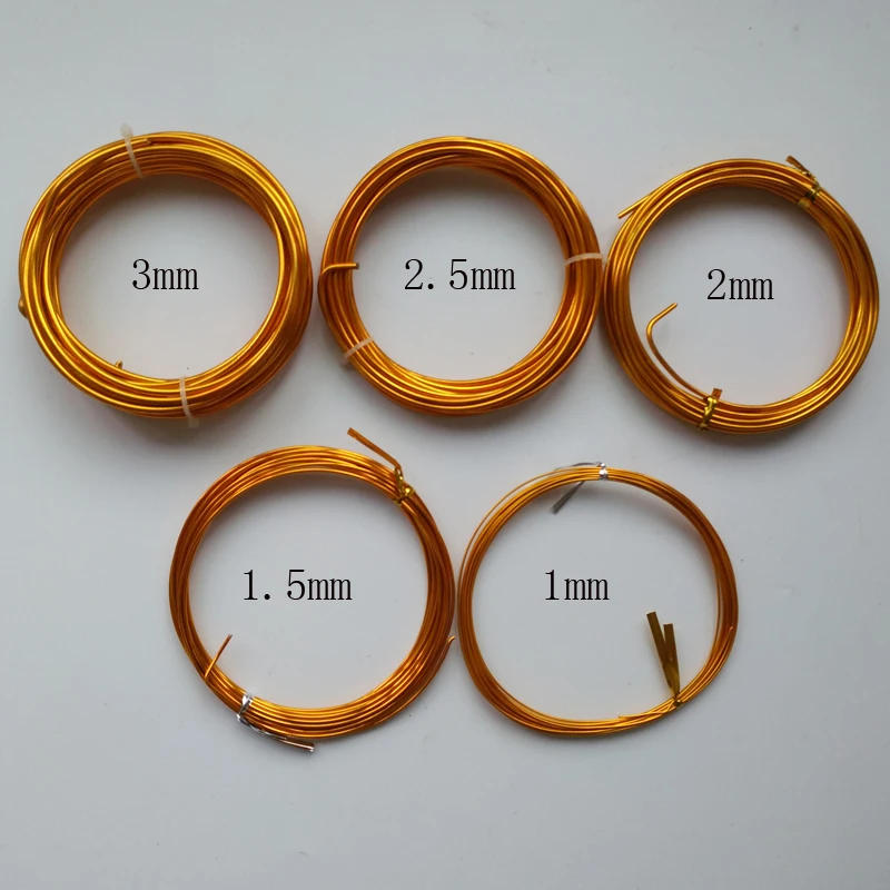 5 Roll Different Size Aluminium Bonsai Wire Pure Bonsai
