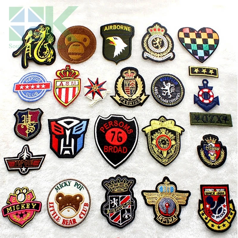 SK DIY Patches British style embroidery cloth patches badge Clothes armband Decorative Decal repair back pattern for jac | Дом и сад