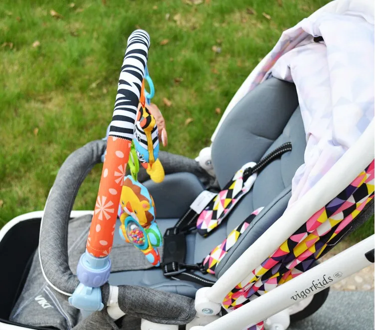 SOZZY Baby Hanging Toys Stroller Bed Crib For Tots Cots rattles seat plush Stroller Mobile Gifts animals Zebra Rattles 40% off