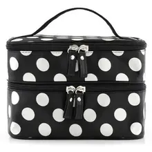 Women Make Up Bag Toiletry Holiday Travel Pouch Makeup Storage Double-deck Tools dropship