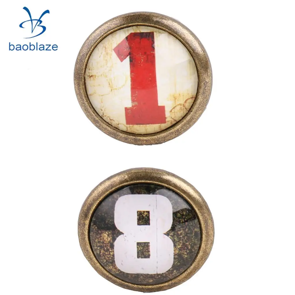 Set of 18 Number Cabinet Door Drawer Dresser Handle Pull Knob Hardware