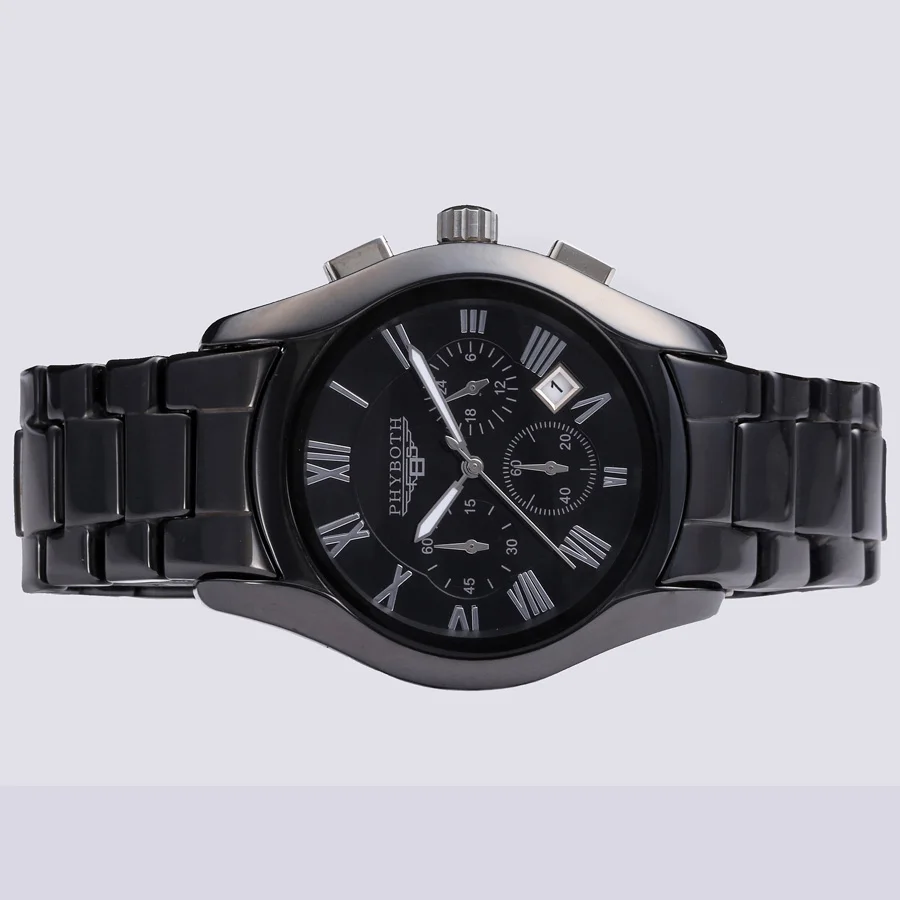 Новые мужские спортивные часы phyboth PB1400/1401 керамические наручные японские