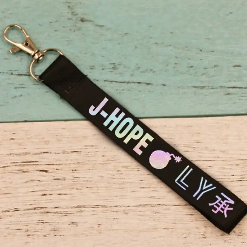 KPOP брелок с лазером Bangtan для мальчиков, брелок для ключей с надписью Love Yourself, Jung Kook V SUGA JIMIN JHOPE RM, аксессуары для ключей