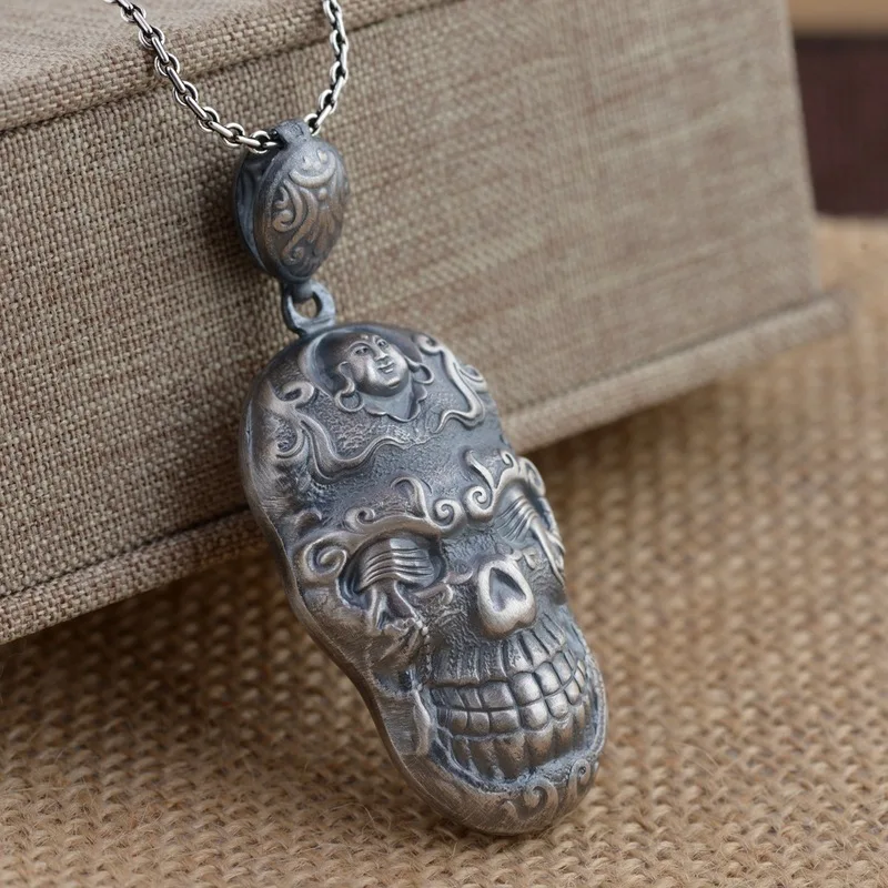 

S990 Thai silver technology locket totem in the mind of fashion pendants
