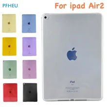 New Arrival Tablet Case For Apple iPad Air2 Case Crystal Clear Transparent Silicon Ultra Thin Slim TPU Soft for iPad Air 2 Cover