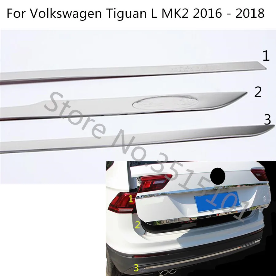 Накладка на заднюю дверь автомобиля задняя рама для Volkswagen VW Tiguan L TiguanL MK2 2016 2017 2018