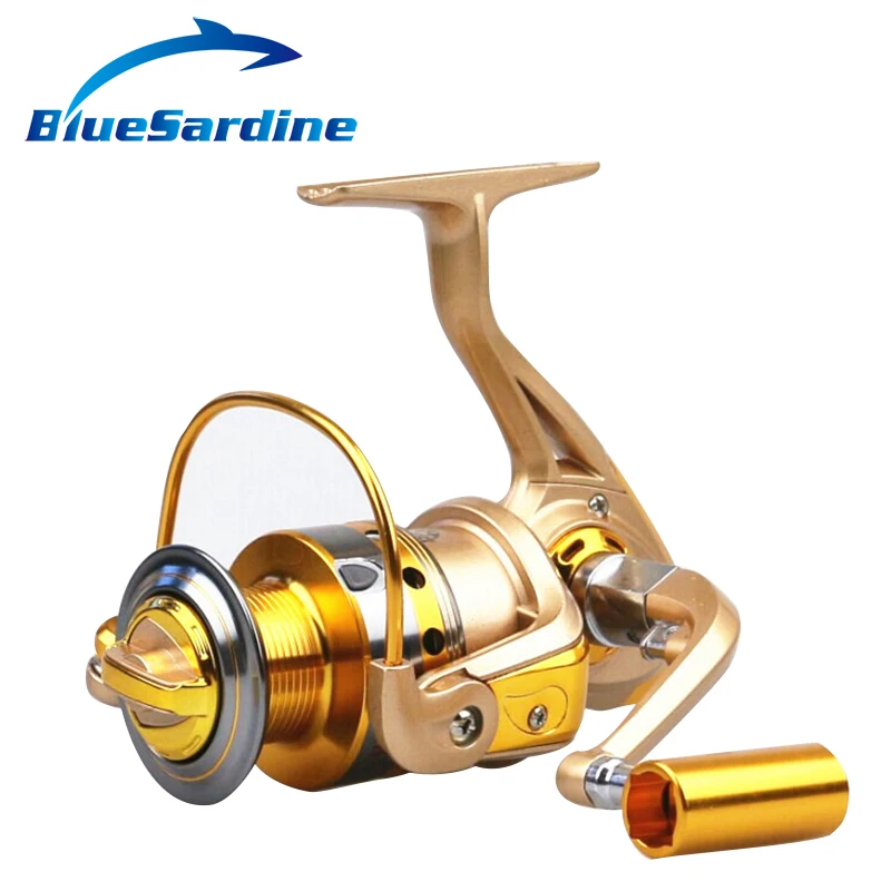 

New Spinning Reel Fishing pesca coil Fishing Reel Golden Metal Spool 10BB 5.5:1