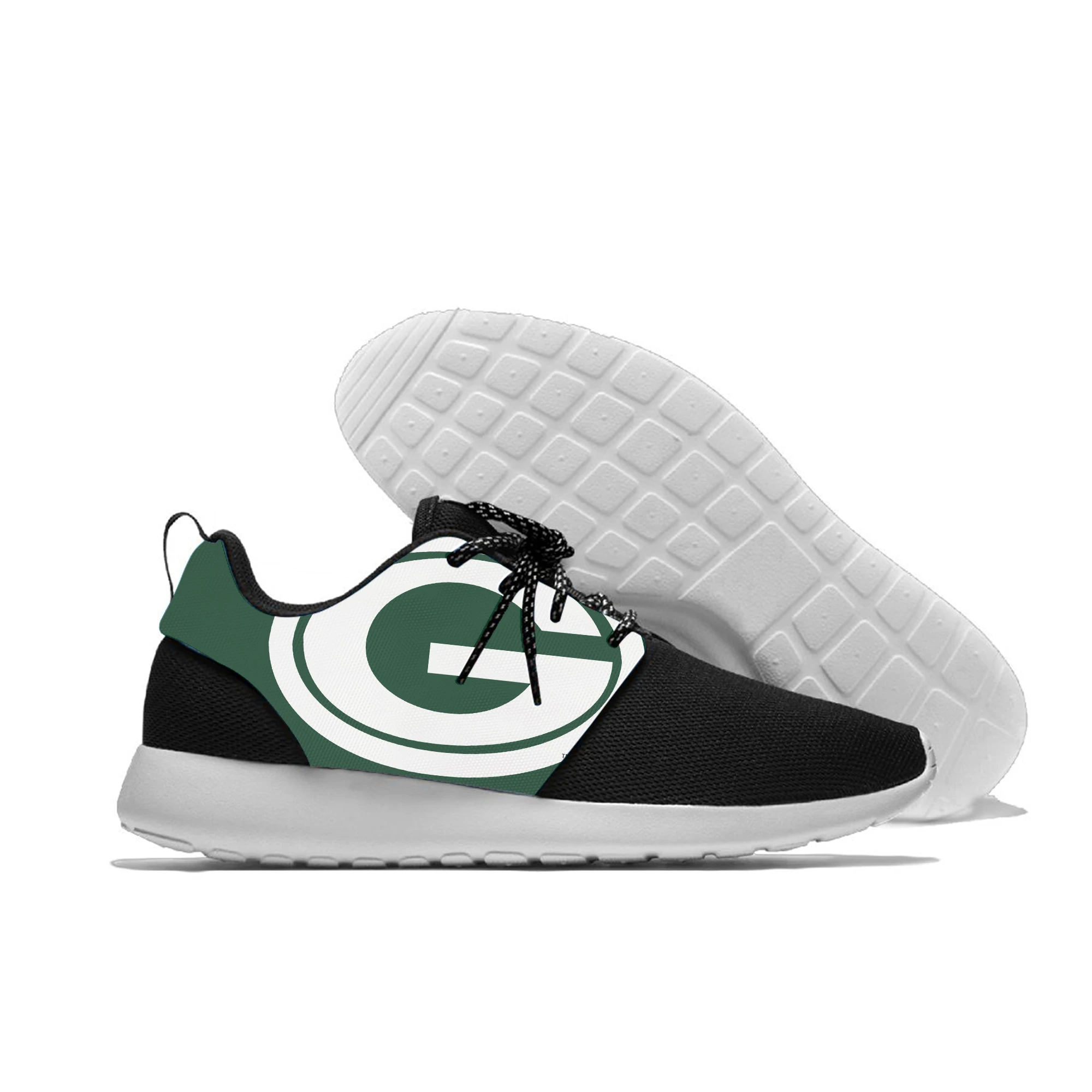 

Men's Custom Shoes Green Bay Packers Low Top Big Logo Canvas 2019 Footwear Team Color Sport Off White Shoes for Men