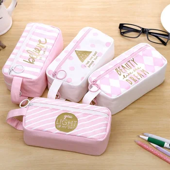

Kawaii Lovely Large Capacity Pencil Case School Student Stationery Pencil Bag Portable Pen Brushes Pouch Box Gifts Supplies