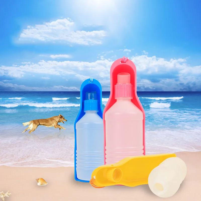 Портативный диспенсер для воды домашних животных бутылка собак кошек