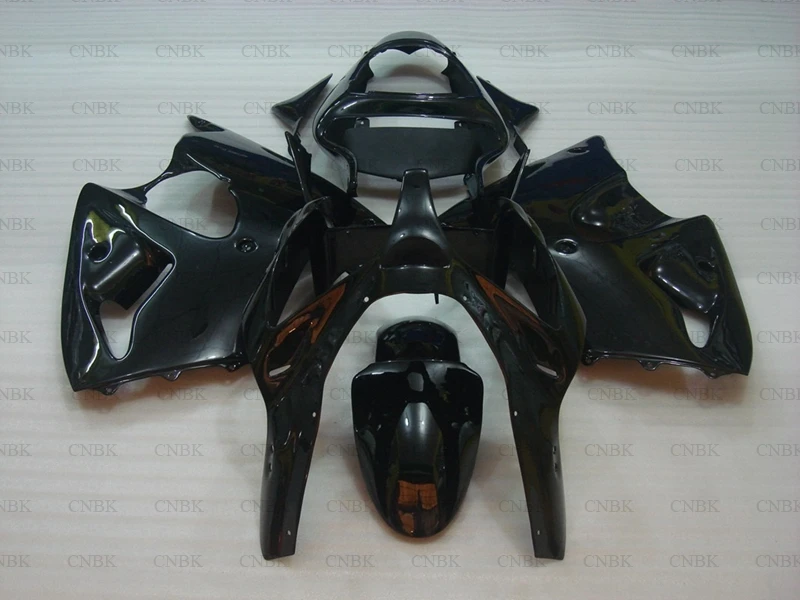 Для Kawasaki ZX6r 2000 - 2002 полный комплект корпуса для 2001 глянцевые черные комплекты