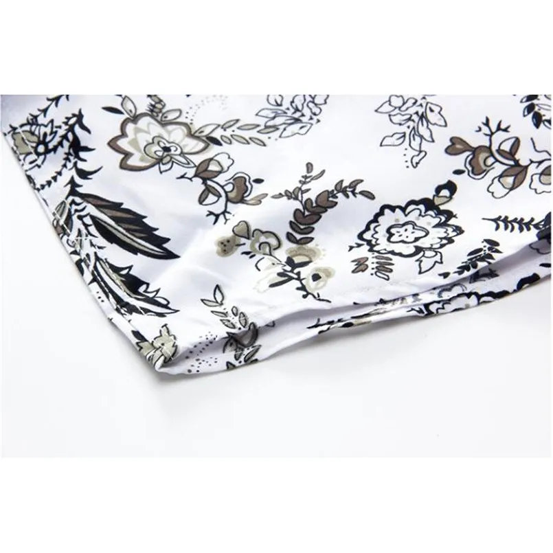 New Fashion Men Summer Leisure Men Suit Casual Slim Stand Collar Printing Short Sets Casual Daily Brief Two Pieces Sets #4R10 (3)