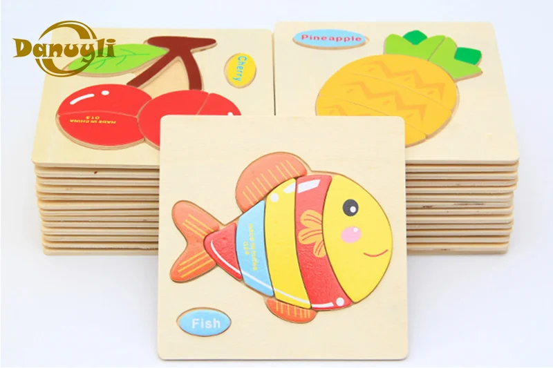 

Children Early Learning Puzzle 3D Cartoon Animal Traffic Puzzles Intelligence Jigsaw