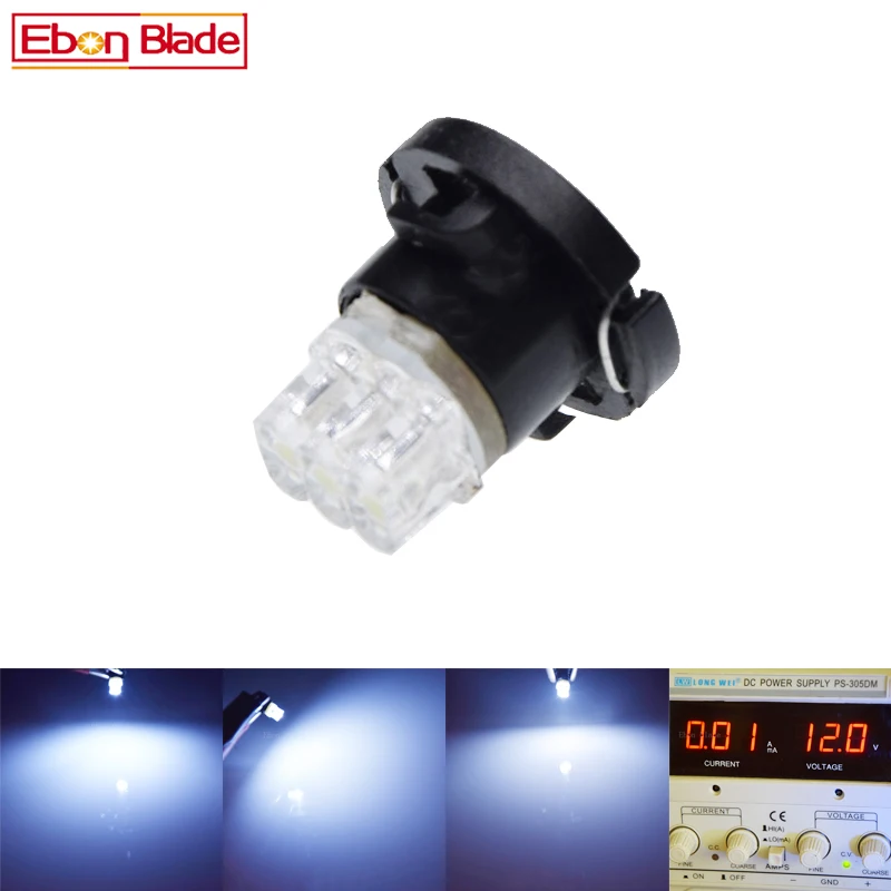 

1PCS T4.7 3 SMD LED 6000K White Light Cluster Gauges Dashboard Lights Instruments Panel Bulbs DC 12V