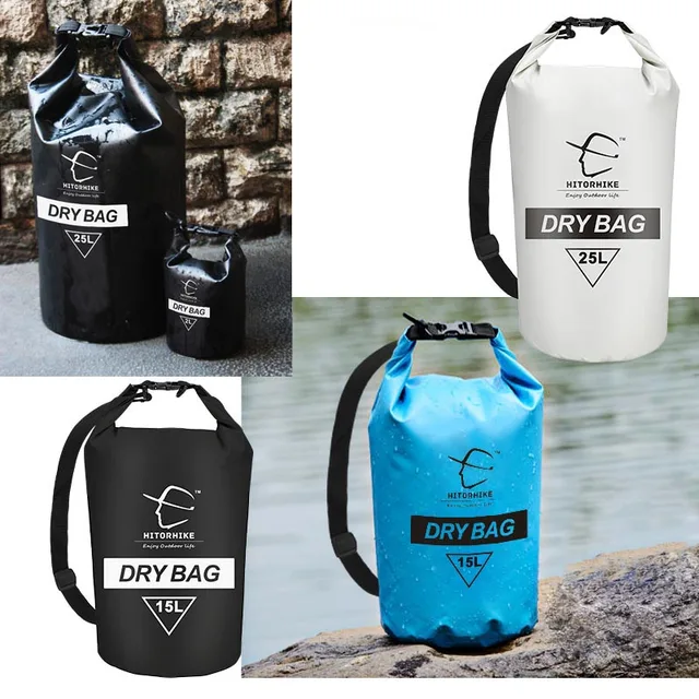 15L 25L Swimming Waterproof Bag Dry Sack Bag For Canoeing Kayak Rafting Outdoor Sport Bags Travel Kit Equipment storage bag 2018 1