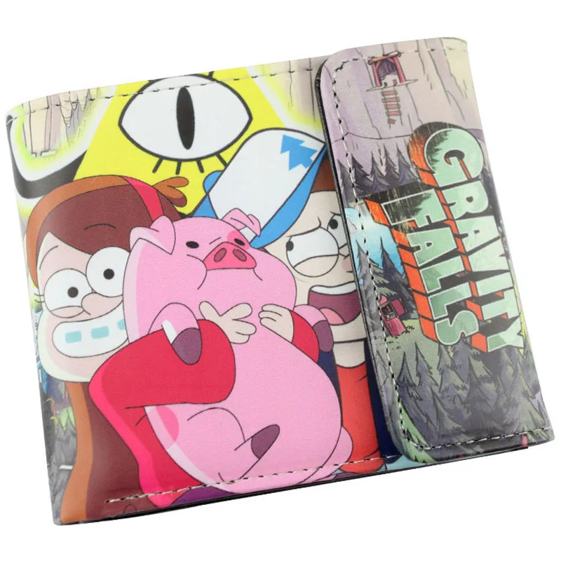 

Gravity Falls High Quality PU Short Wallet/Folding Purse with Button