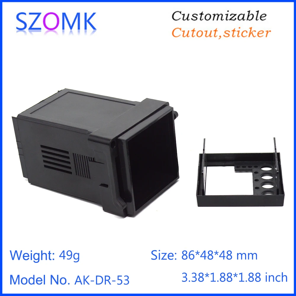 szomk plastic enclosure pluggable connectors cabinet for digital display temperature control instrument housing (9)