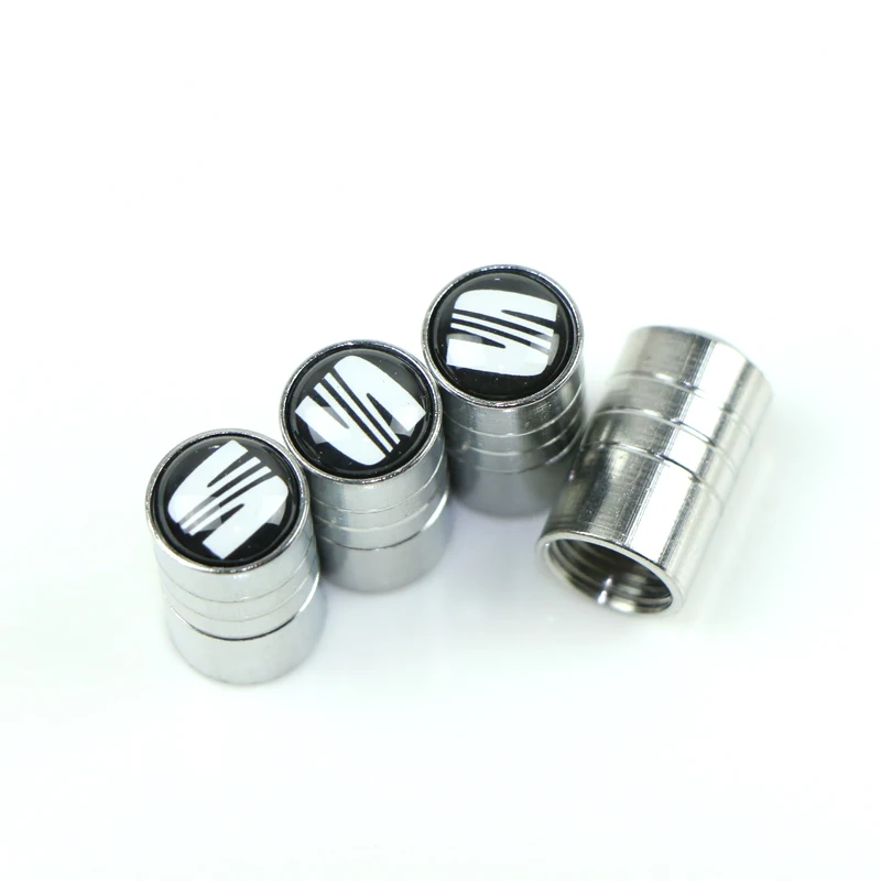 

Car-Styling Car Caps Emblems Case For Seat Leon FR+ Ibiza Altea Formula Racing Auto Wheel Tire Valve Cover Car Styling