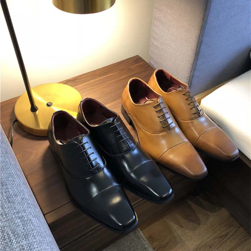 Мужские кожаные туфли новые с перфорацией типа «броги» Для мужчин туфли-оксфорды на плоской подошве Для мужчин Повседневное обувь, мужские лоферы Элитный бренд Мужская модельная обувь Размер 38-48# N3