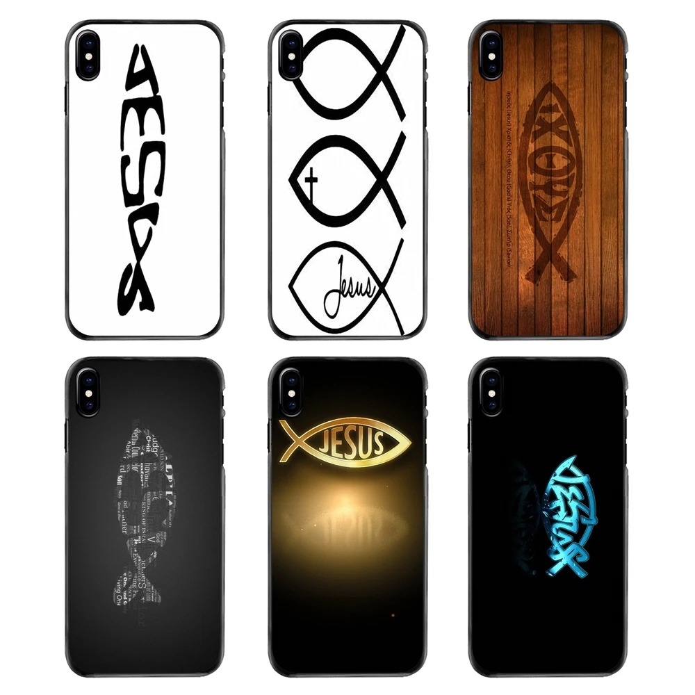 Аксессуары сумка чехол для Sony Xperia X XA XZ M2 M4 M5 C3 C4 C5 T3 E4 E5 Z Z1 Z2 Z5 Compact Christian of cross fish symbol