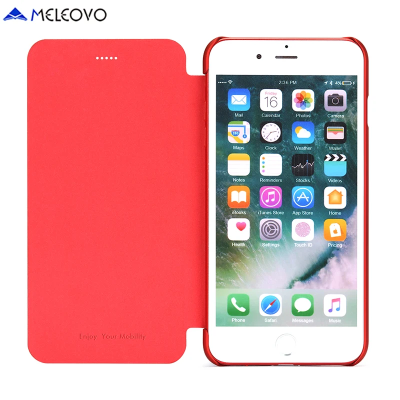SmartFlip iPhone 7--RED--flip over