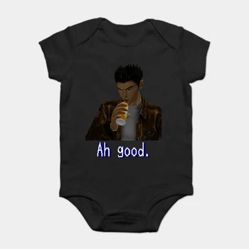 

Baby Onesie Baby Bodysuits kid t shirt Fashion Cool Funny Shenmue - Ryo Drinking Ah good Customized Printed