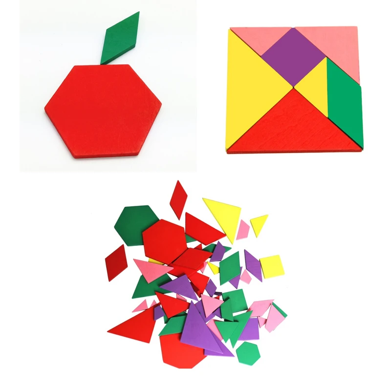

88Pcs Montessori Wooden Geometric Board Block Shapes Kids Early Learning Children Toys Puzzles Games Mathematics Teacher