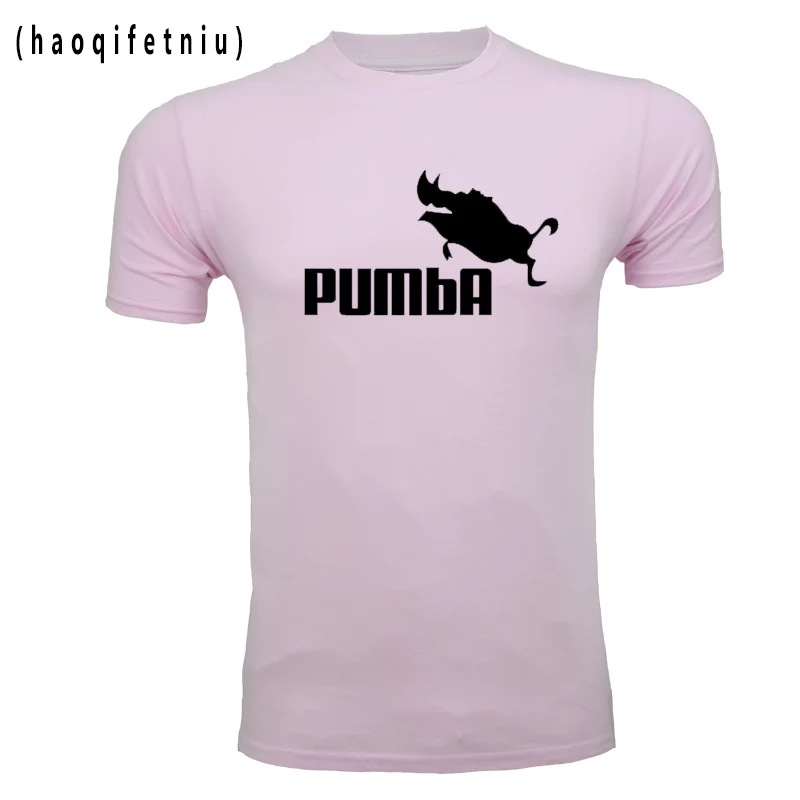 2018 Милый Забавный тройник футболки homme Pumba (Пумба) мужская с коротким рукавом