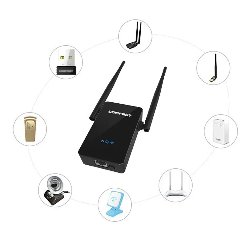300Mbps Wireless N Repeater Network Router AP WiFi Signal Range Extender US Plug