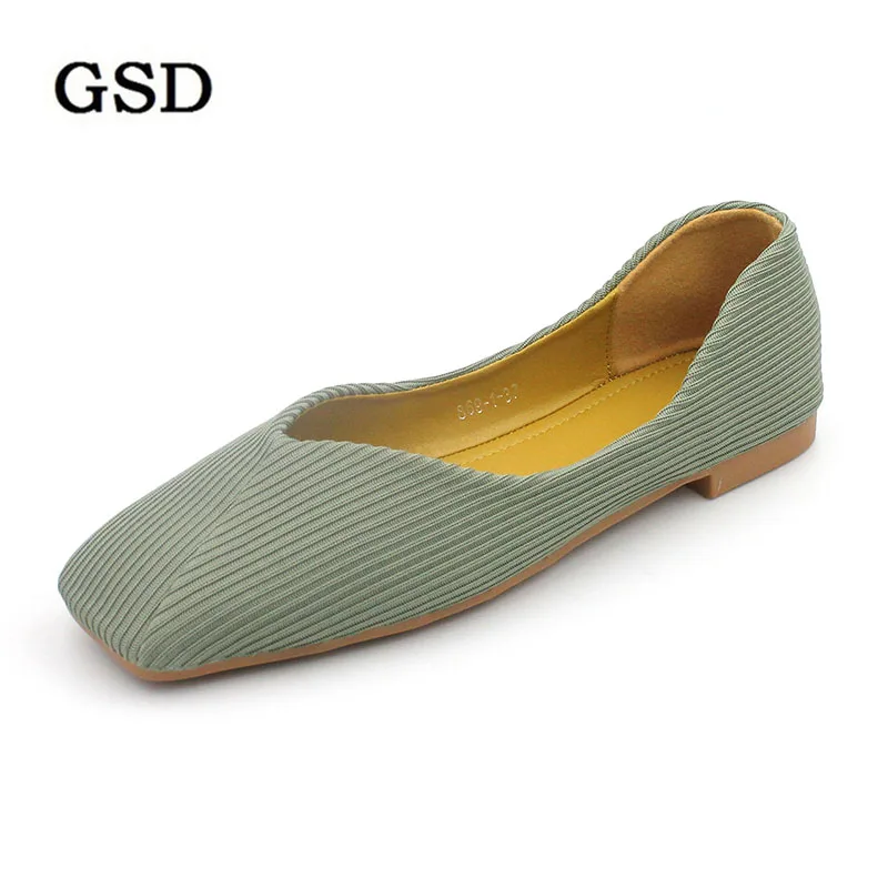 

Plus Size 35-41 Women Flats Spring Autumn Leather Zapatillas mujer Casual Shoes Woman Comfortable Slip On Green Ladies Shoes