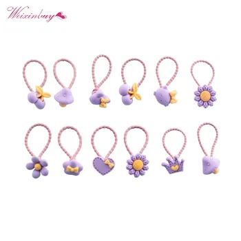 

WIinter 12 Pieces Baby Girls Hair Mini Bow Elastic Hair Bands Fashion Cute ChildrenCartoon Hair Rope Rubber Band Hair Ring Box