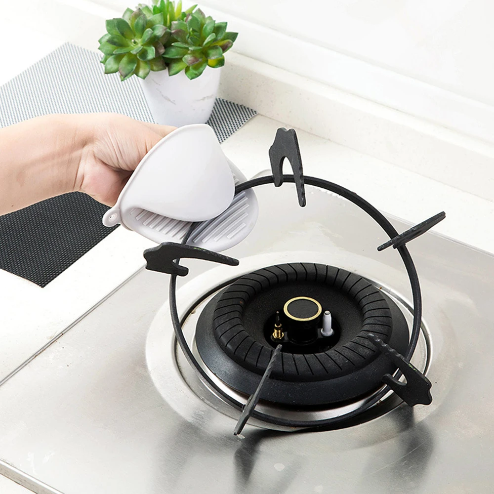 

1Pc High Quality Insulated Heat Pot Clip Silicone Microwave Oven Gloves None-Slip Anti-scald Thicken Plate Clip Kitchen Gadgets