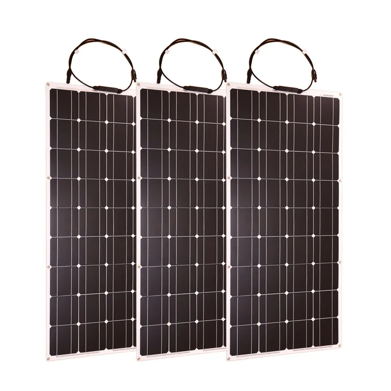 Dokio 4 шт. 8 шт. солнечная панель 100 Вт монокристаллическая солнечная ячейка Гибкая для автомобиля/яхты/парохода 12 В 24 Вольт 100 Вт солнечная батарея - Цвет: 3pcs