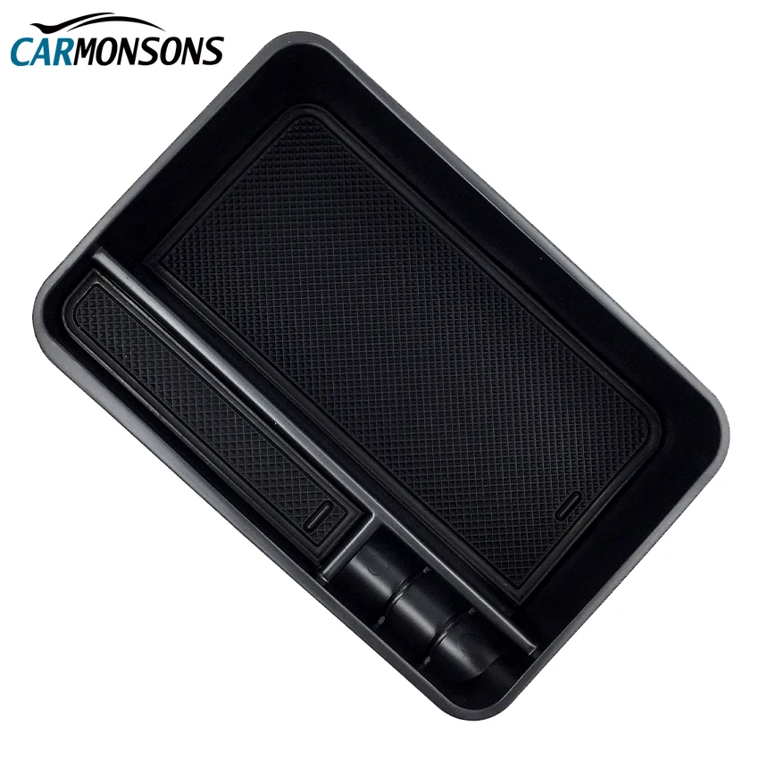

Carmonsons Console Central Armrest Storage Box Container Tray for Nissan Patrol Y62 Armada Infiniti QX80 Accessories Car Styling