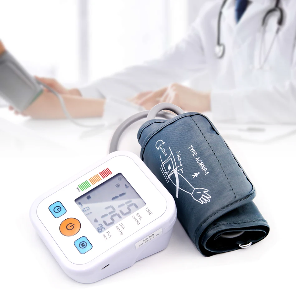 

Home Health Automatic Digital Blood Pressure for Measuring Upper Arm Cuff Blood Pressure Monitor