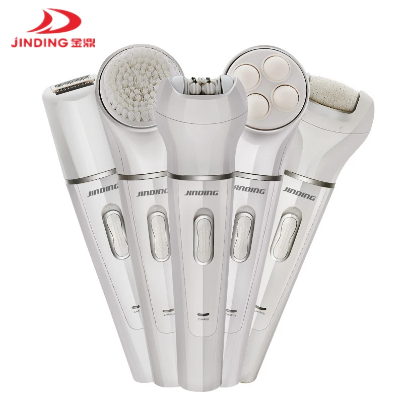 

5 In 1 Electric Epilator Multi-functional Device For Woman's Perfect Skin Lady's Callus Removal Facial Cleaning Brush
