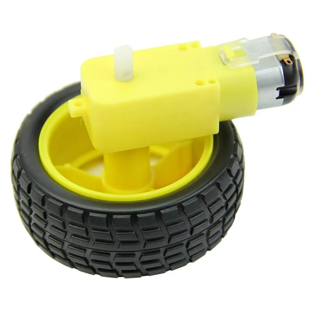 1 набор пластиковых шин колеса с замедлением DC 3 6V мотор редуктор для Arduino UNO умный