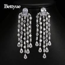 Bettyue брендовые модные очаровательные Роскошные AAA циркон многоцветный высокое качество ювелирные изделия серьги для женщин Свадебные подарки